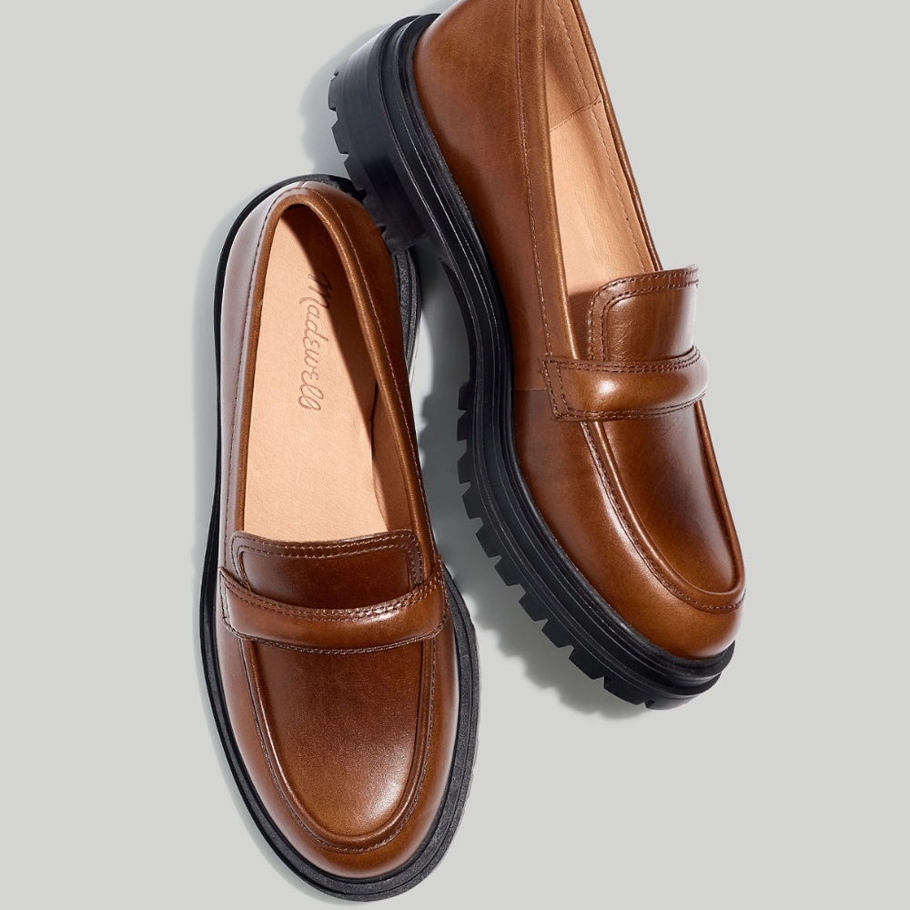 New MADEWELL The Bradley Lugsole Loafer in Stable Brown Leather